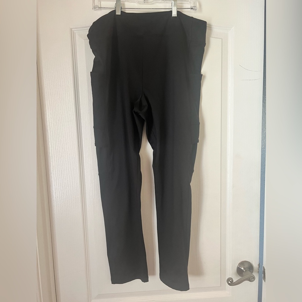 Pink active, workout pants, black, size xxl.